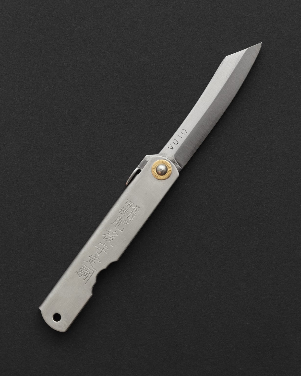 Lenktinis peilis „Higonokami VG10“